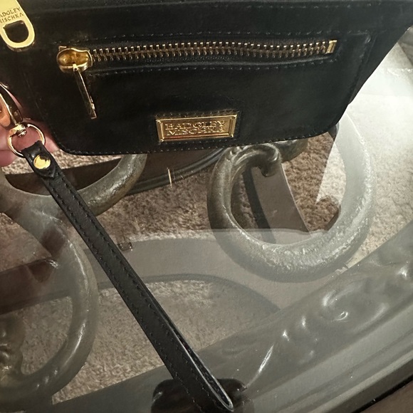 Badgley Mischka ❤️ Vintage Black Distressed Leather Wristlet/Clutch. Pre❤️Loved. - Picture 3 of 9